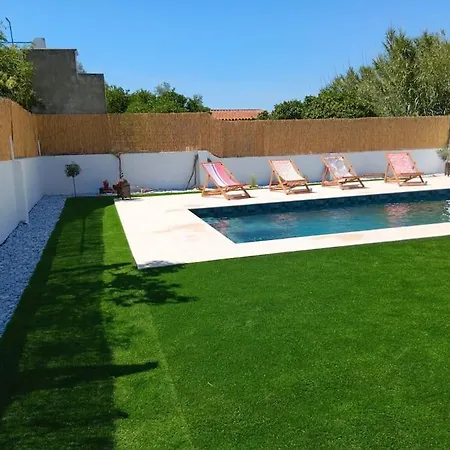 Casa Do Jasmim Em Azeitao Avec Piscine Nyaraló